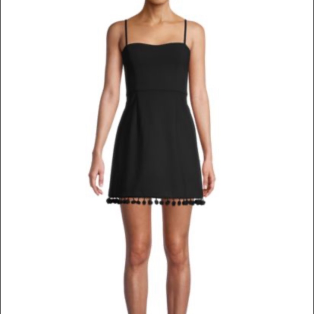 NWT French Connection Whisper Pom-Pom Mini Dress